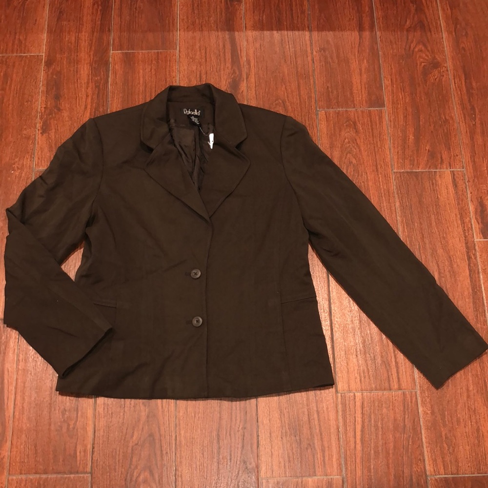 Rafaella Brown Lined Blazer. 10